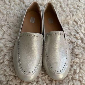 FitFlop Lena Microstud Shimmy Suede Loafer